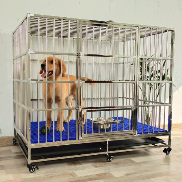 Pet Cage Factory - Hot Sale Foldable Double Single Door Stainless Steel