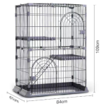 Pet House Supplier - Multi Functional Multi-layer Metal Cat Dog Cage