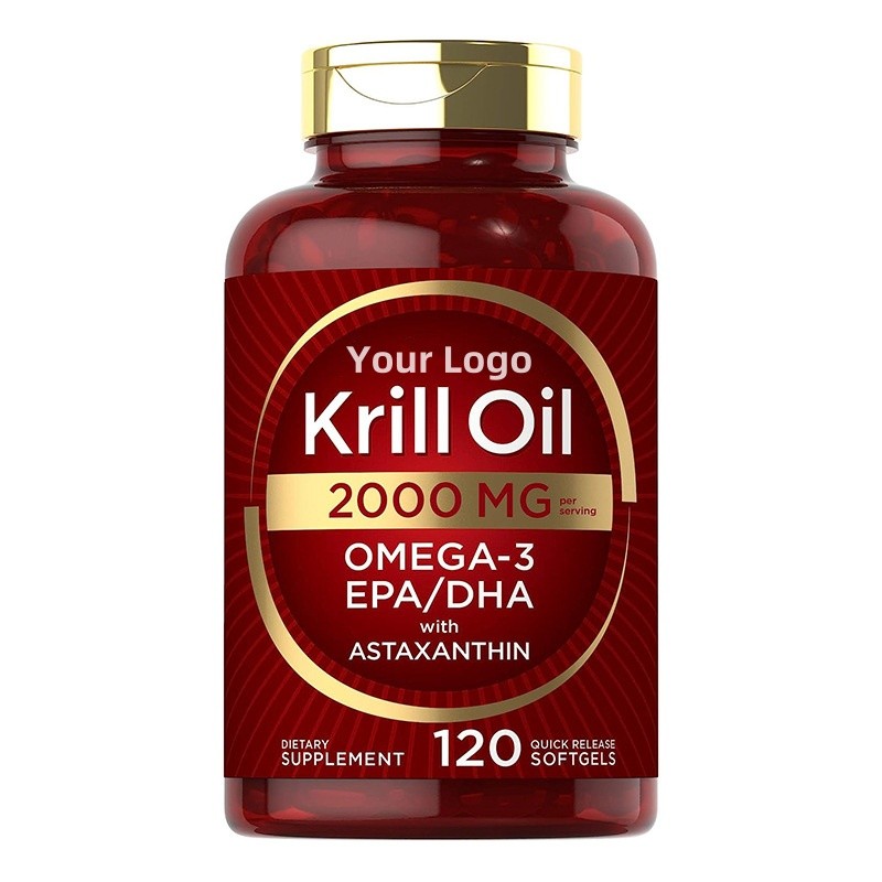 Krill Oil Softgel Manufacturer - Private Label Astaxanthin Brain Joint