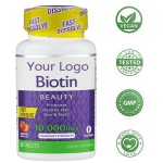 Biotin Pills Capsule Manufacturer - 2025 New Beauty Supplement