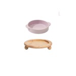 Dog Bowls Factory - Protector Neck Ceramic Wood Frame