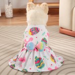 Dog Dresses Supplier - Beauty Easter Bunny Printed Cute