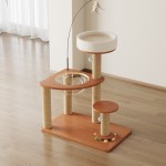 猫爬架供应商-实木剑麻节省空间