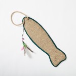Sisal Mat Manufacturer - Cute Fish Shape Hanging Feather