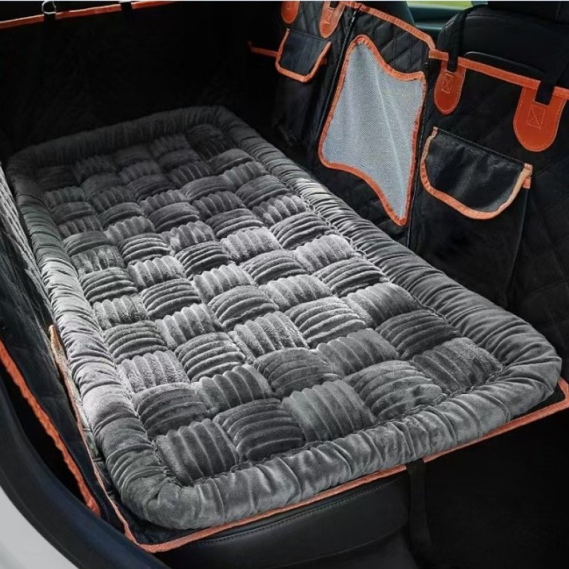 绒面宠物垫厂家-定制格子软沙发垫