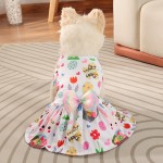 Dog Dresses Supplier - Beauty Easter Bunny Printed Cute