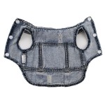 狗牛仔夹克厂家-纯色牛仔背心宠物服装