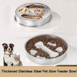 Slow Feeder Dog Bowl Manufacturer - Large Stainless Steel Anti Slip
