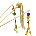 猫逗玩具供应商-环保天然木质踢排球