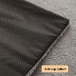 绒面狗床供应商-冬季温暖羊绒自热