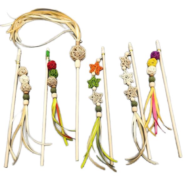 猫逗玩具供应商-环保天然木质踢排球