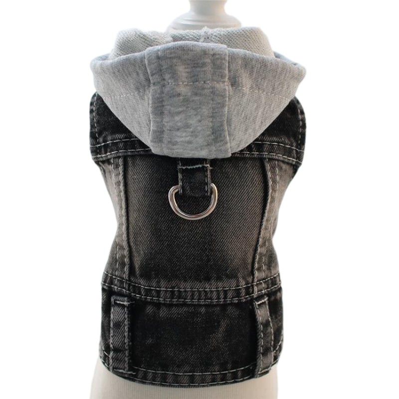 狗连帽衫厂家-纯色牛仔美国时尚