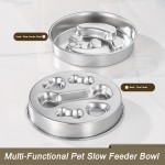 Slow Feeder Dog Bowl Manufacturer - Large Stainless Steel Anti Slip