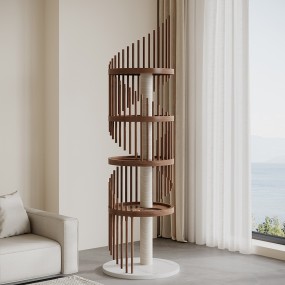 Cat Climbing Frame Supplier - Luxury Modern Solid Wood Sisal