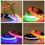 狗项圈供应商-充电LED反光战术