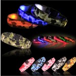 LED宠物项圈供应商-迷彩图案反光尼龙