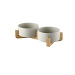Ceramic Dog Bowl Supplier - Durable Double Wood Protection