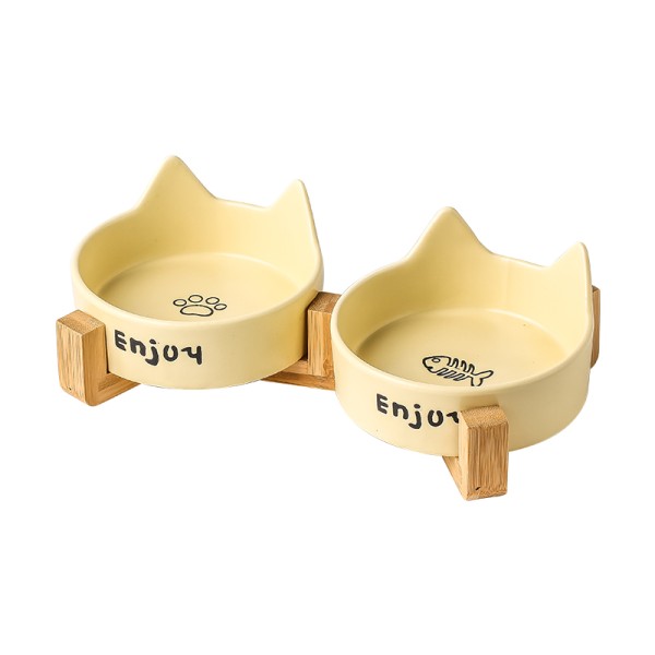 Pet Food Bowl Factory - Modern Ceramic Cute Cat Head Design
