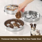 Slow Feeder Dog Bowl Manufacturer - Large Stainless Steel Anti Slip