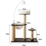 猫爬架供应商-实木剑麻节省空间