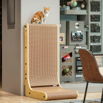 Corrugate Cat Scratcher Manufacturer - L Shape Foldable Wood Edge