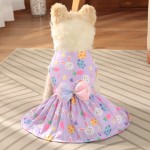 Dog Dresses Supplier - Beauty Easter Bunny Printed Cute