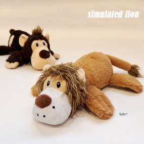 Pet Squeaker Toy Supplier - Chew Resistant Lion Teething Boredom