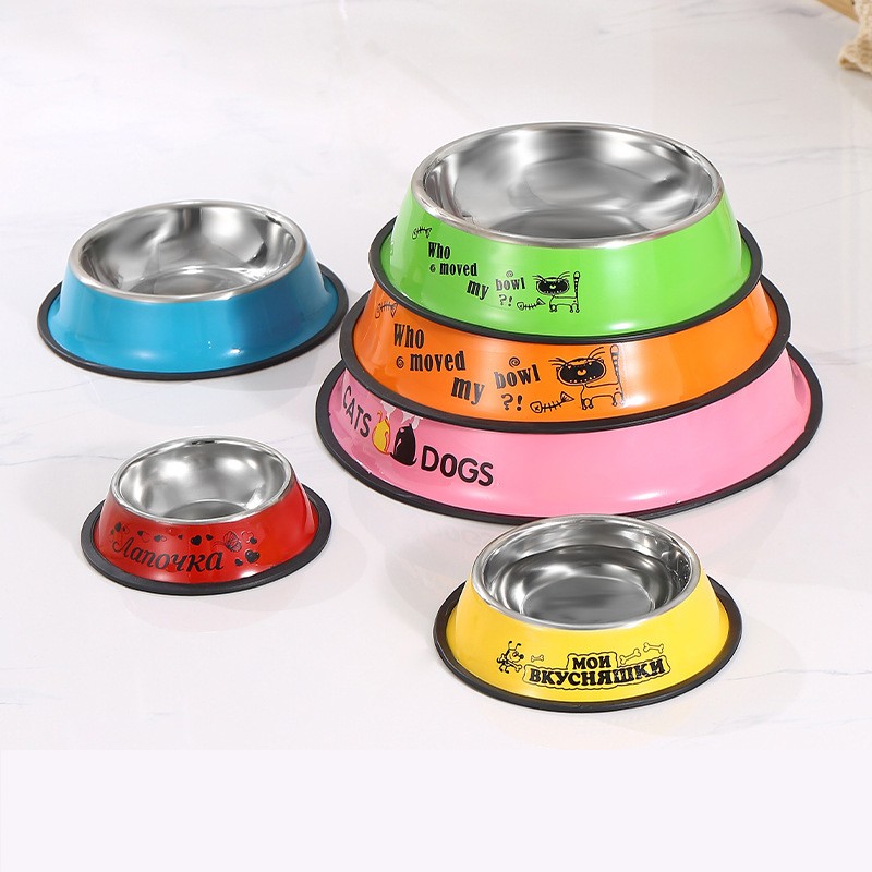 Pet Food Bowls Supplier - Wholesale Stainless Steel Painted