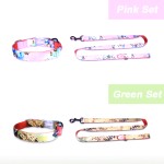 宠物项圈套装厂家-多彩花卉印花充电