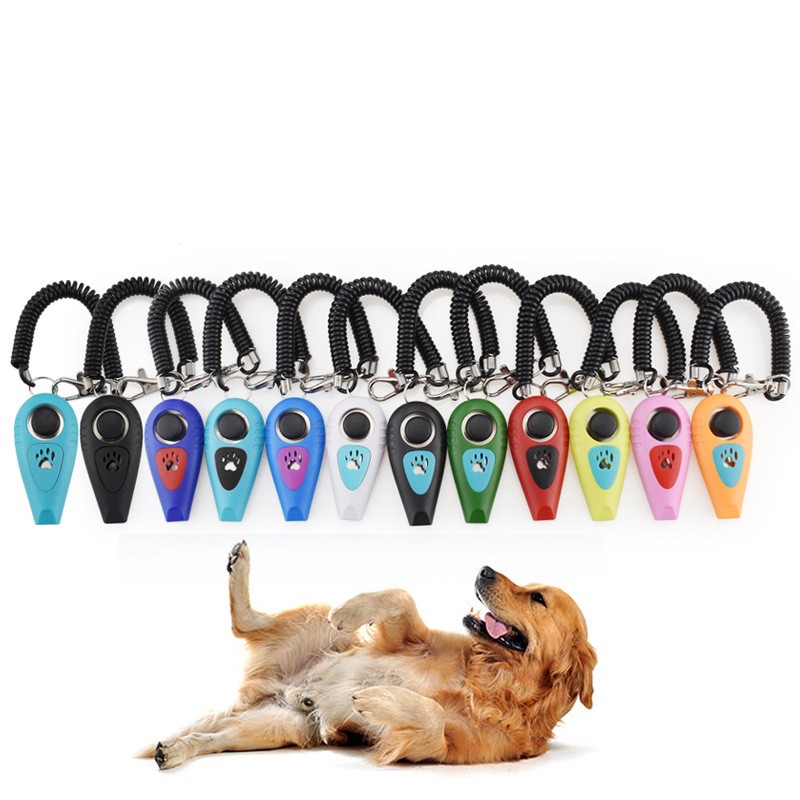 Pet Training Clicker Supplier - 2 in 1 Colorful ABS Whistle Strap