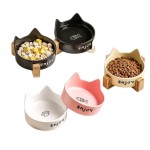 Pet Food Bowl Factory - Modern Ceramic Cute Cat Head Design