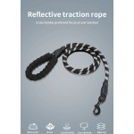 Dog Leash Supplier - Soft Reflective Nylon Braided Rope Lead for Large Dogs