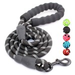 Dog Leash Supplier - Soft Reflective Nylon Braided Rope Lead for Large Dogs