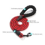 Dog Leash Supplier - Soft Reflective Nylon Braided Rope Lead for Large Dogs