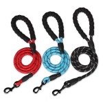 Dog Traction Rope Manufacturer - 5FT 1.5m Reflective Nylon Braided Lead Leash
