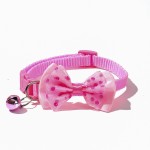Pet Collar Manufacturer - Classic 1cm Nylon Dot Pattern Bell Plastic Buckle
