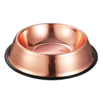 Pet Eating Bowl Supplier - Rose Gold Stainless Steel Cat Food Basin Dog