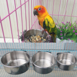 Bird Feeder Bowl Supplier - Hot Selling Stainless Steel Parrot Food Water