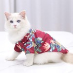 Summer Dog Dresses Supplier - Fashion Customized Cat Print Breathable Party