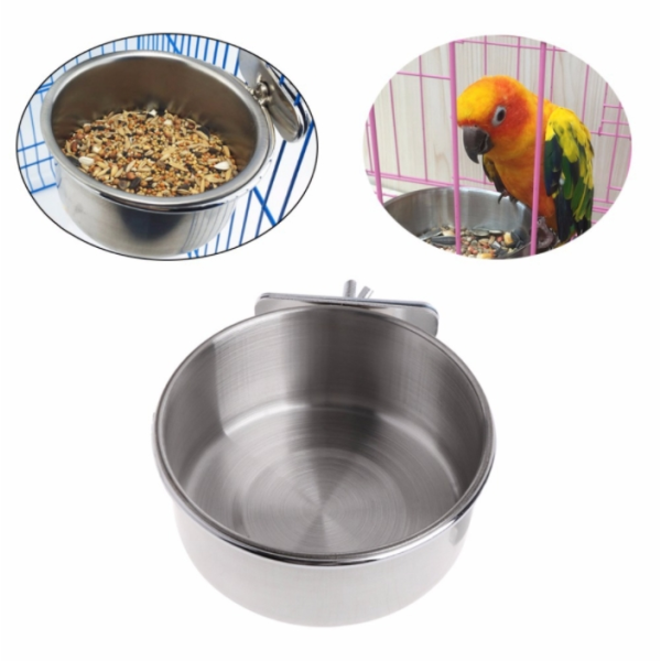 Bird Feeder Bowl Supplier - Hot Selling Stainless Steel Parrot Food Water
