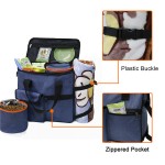 Pet Travel Bag with Storage Manufacturer - Custom Logo Luxury 2 Food Storage