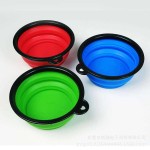 Folding Pet Bowl Manufacturer - Hot Sell Custom Logo Travel Silicone Water
