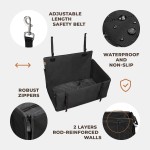 Pet Car Seat Cover Supplier - Backseat Carrier Cover Hammock with Side Flaps