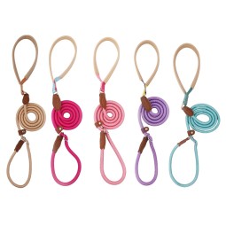 No Pull Dog Leash Manufacturer - Long Lead Training Tracking Braided Leather