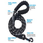 Reflective Dog Leash Supplier - 5 FT Strong Padded Handle Highly Reflective