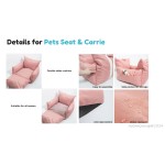 Pink Oxford Dog Car Seat Bed Factory - Travel Carrier Comfortable Pet Bed