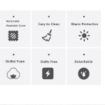 Bamboo Dog Bed Factory - Bamboo Charcoal Memory Foam Removable Washable Cover