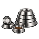 Stainless Steel Dog Bowl Manufacturer - Customizable Eco-Friendly Anti-Skid Rubber