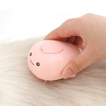 3-in-1 Pet Steam Brush Supplier - Silicone Whale-shaped Washable Grooming Tool