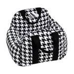 Black Oxford Dog Car Seat Bed Manufacturer - Print Pattern Travel Carrier Bed